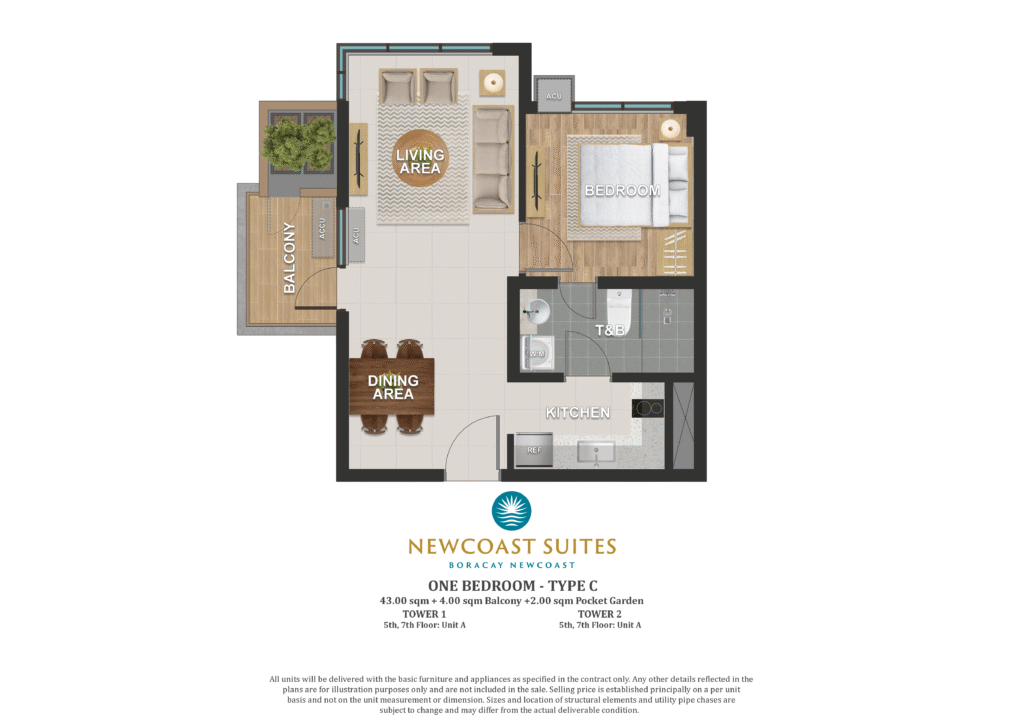 8.09 - 1BR TYPE C.1 - 49SQM